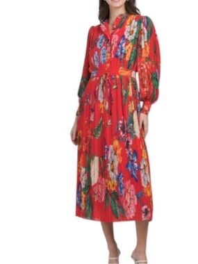 Ellie Tahiti NWT gorgeous pleated dress retail over $375